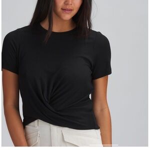 Marine Layer Lexi Rib Twist Front Tee